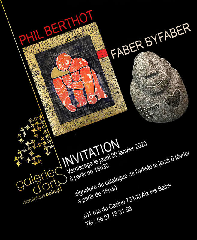 Phil BERTHOT et FABER byFABER à la Galerie Poingt